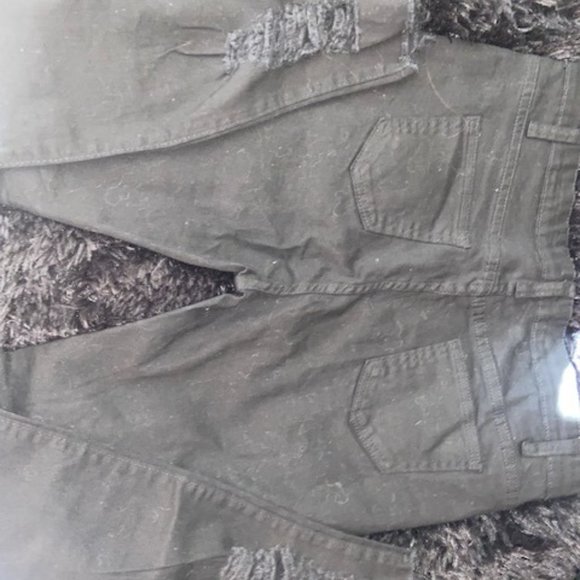 Black ribbed pants - Picture 2 of 2